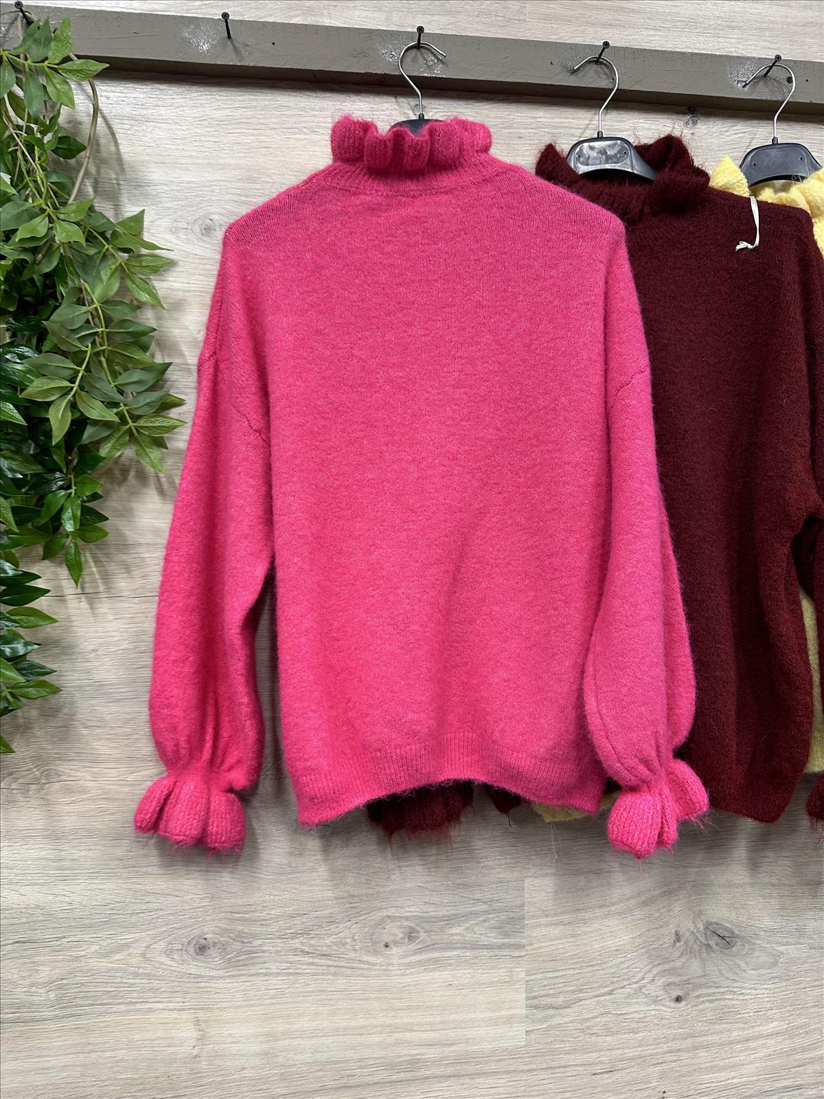 Pulli mit Rüsschen Kragen 36-44