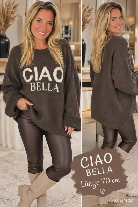 Oversized Pulli "Ciao Bella"