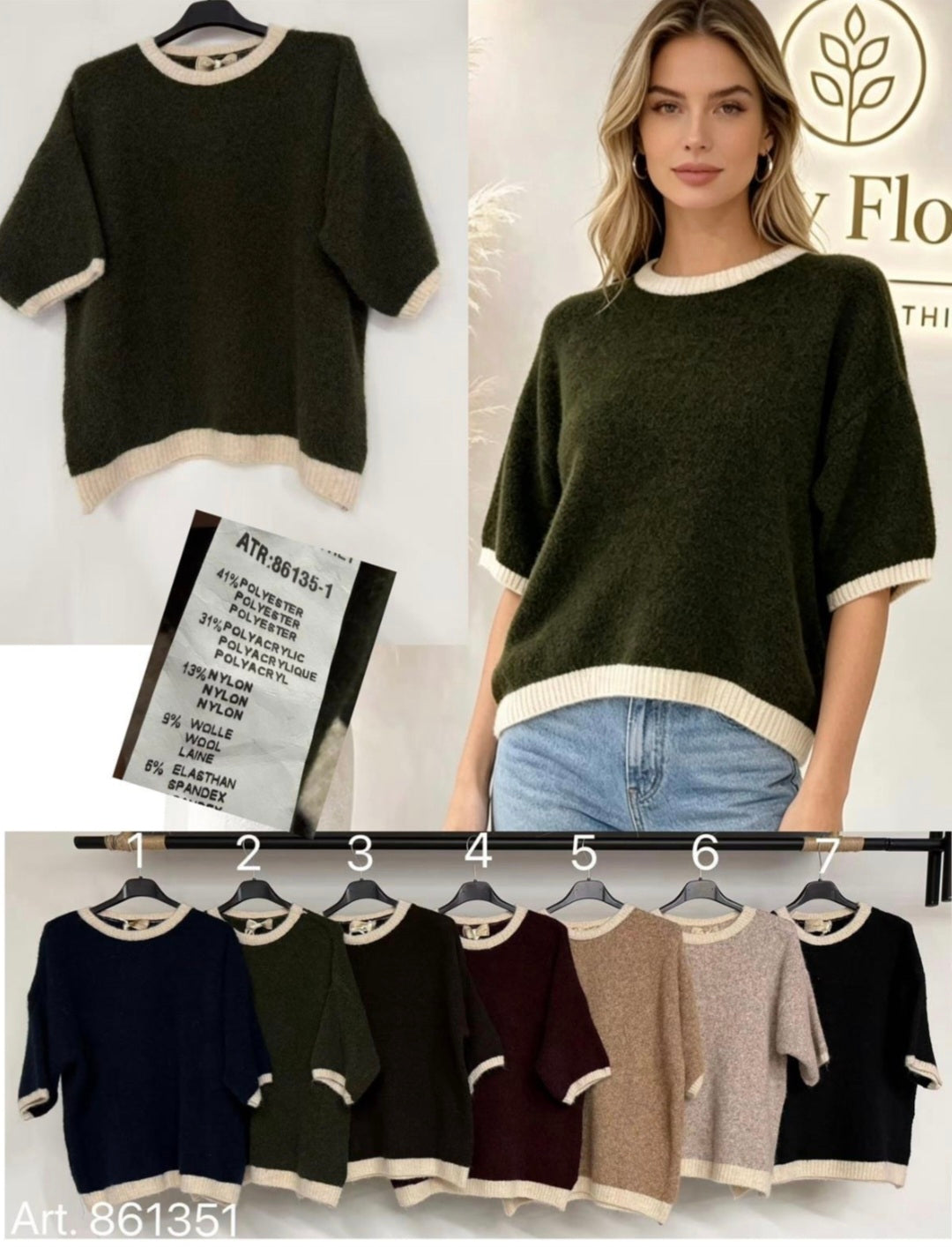 Pulli 3/4 Ärmel