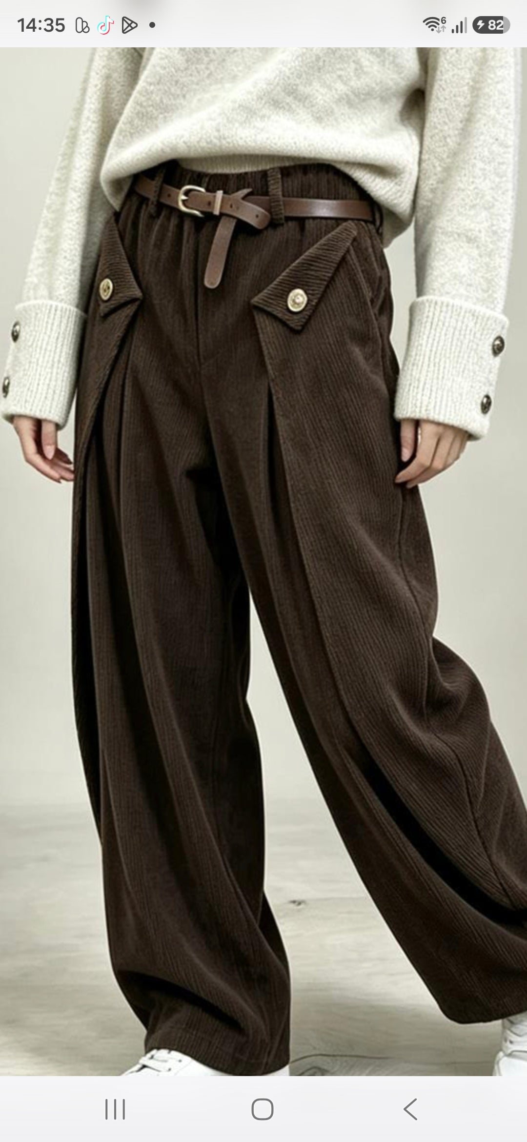 Cordhose Klappfalte❣️