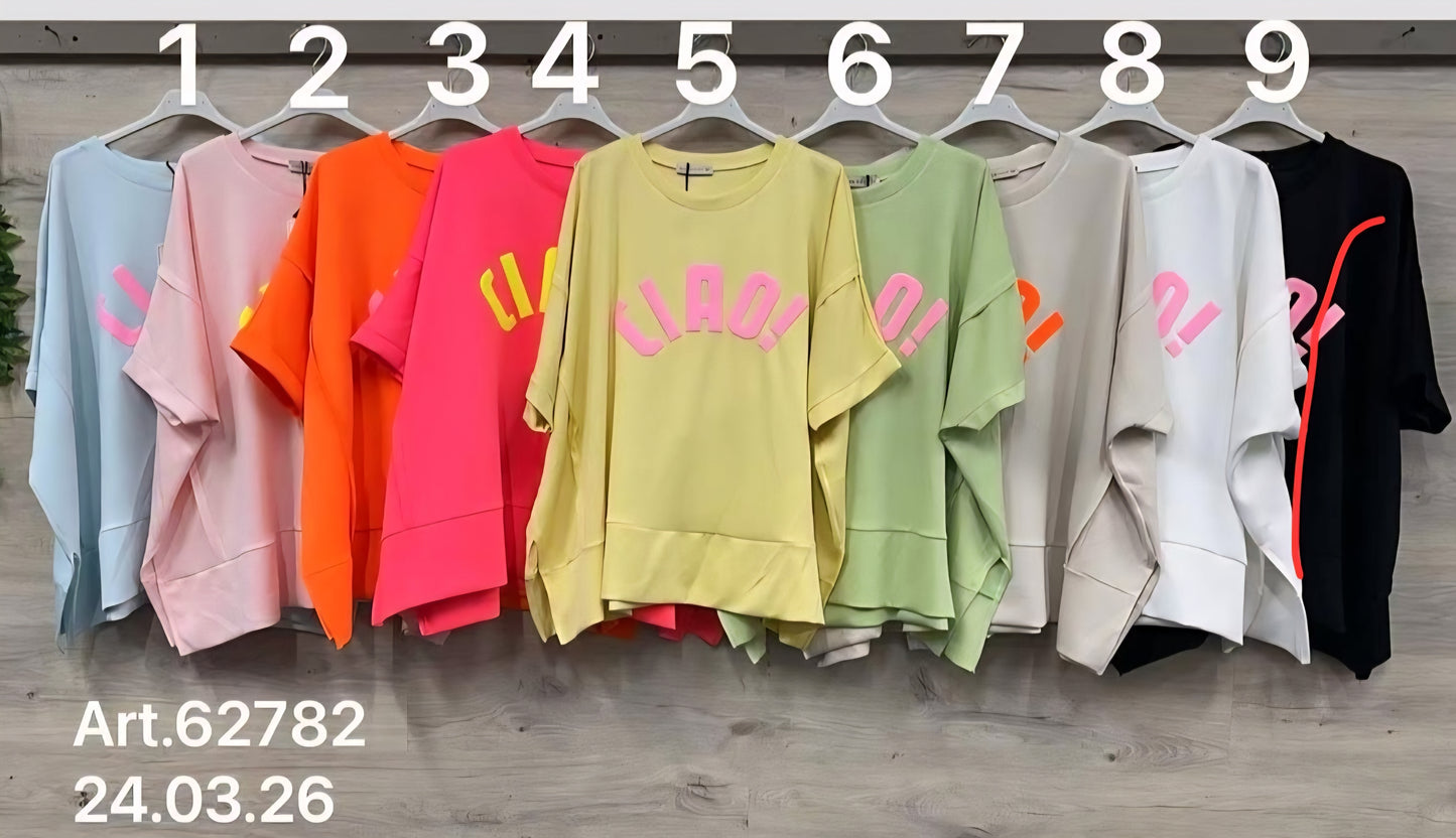 Oversized Shirt CIAO tragbar bis Gr.46