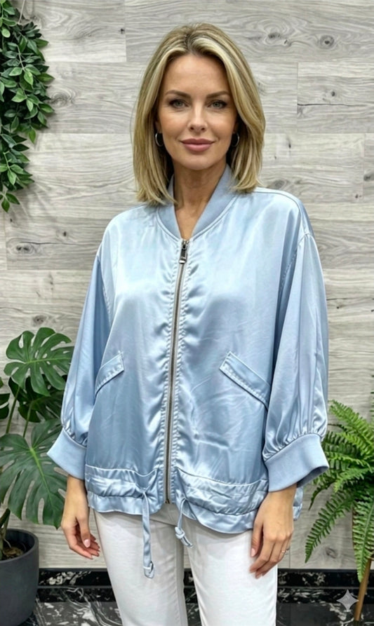 Satinblouson oversized new