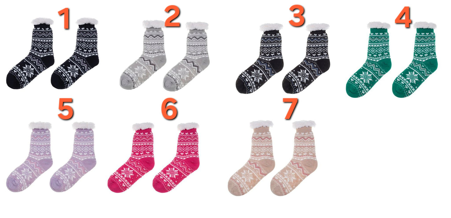 Hüttensocken mit ABS Sohle